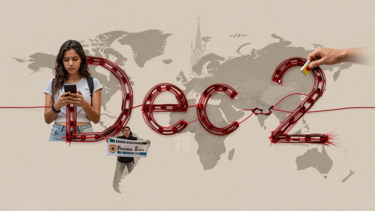 Global map of sex workers&#039; resistance with interconnected symbols of protest and survival.